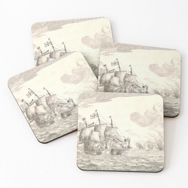 Item preview, Naval Battle Ships | Nautical Art designed and sold by GammaRay.