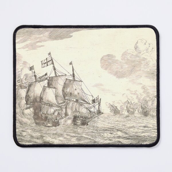 Item preview, Naval Battle Ships | Nautical Art designed and sold by GammaRay.