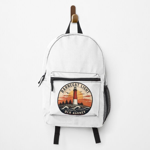 Item preview, Barnegat Light Old Barney Vintage Lighthouse Sunset Badge Funny Gifts designed and sold by BadhbhArt.