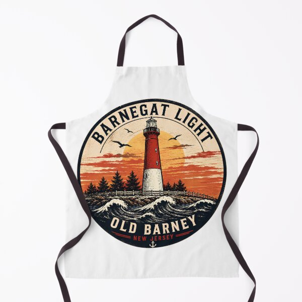 Item preview, Barnegat Light Old Barney Vintage Lighthouse Sunset Badge Funny Gifts designed and sold by BadhbhArt.
