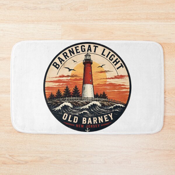 Item preview, Barnegat Light Old Barney Vintage Lighthouse Sunset Badge Funny Gifts designed and sold by BadhbhLoot.