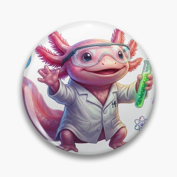 Item preview, Axolotl Scientist Sticker Pack: Cute Science in the Lab designed and sold by KreativStudioFr.