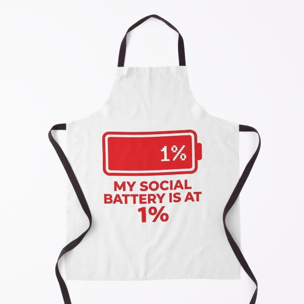 Item preview, My Social Battery is at 1% Funny Sticker designed and sold by JeevanStickers.