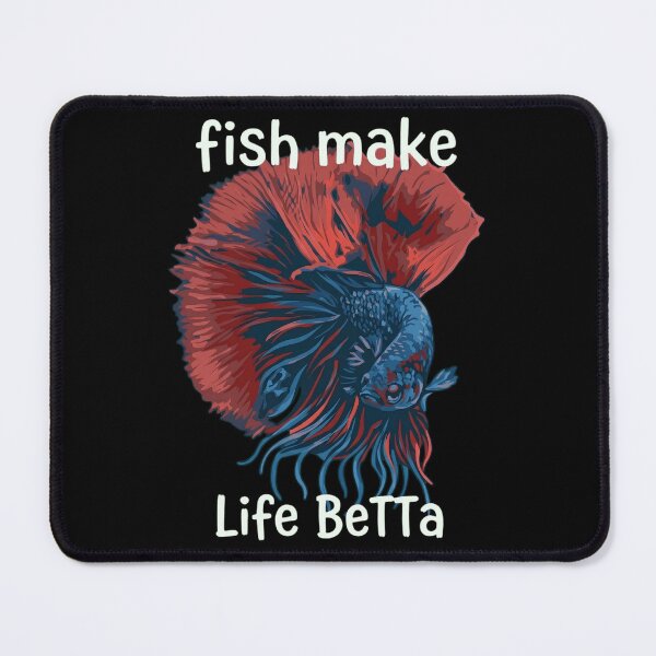 Item preview, Fish Make Life Betta - Funny Siamese Fighting Fish Pun designed and sold by haitrieuic96.