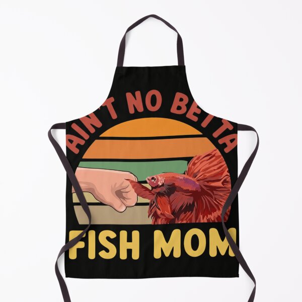Item preview, Ain't No Betta Fish Mom Funny Retro Sunset Fist Bump designed and sold by haitrieuic96.