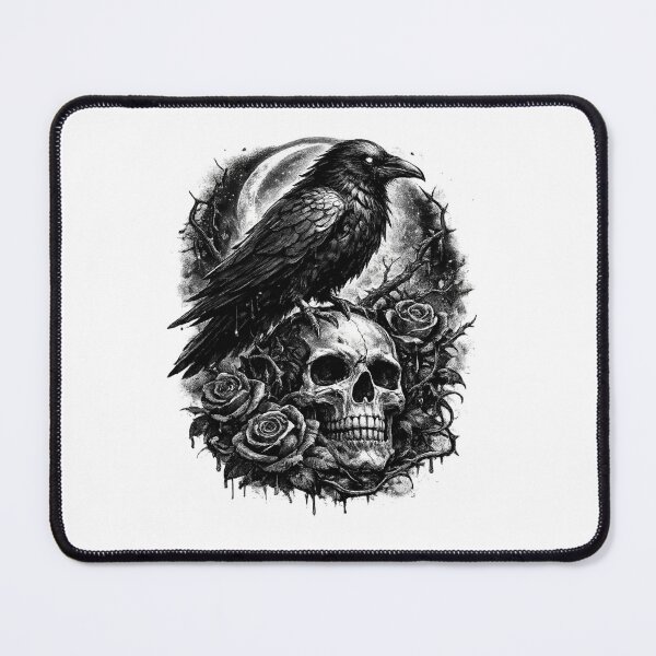 Item preview, Gothic Raven Skull Dark Streetwear designed and sold by Ghost Of Chill.