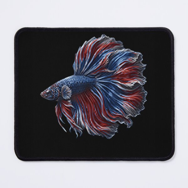 Item preview, Majestic Red and Blue Betta Fish - Vibrant Siamese Fighting Fish Art designed and sold by haitrieuic96.