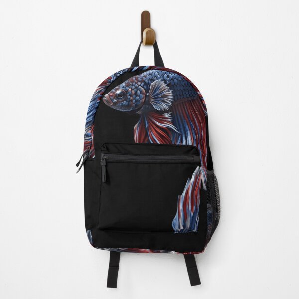 Item preview, Majestic Red and Blue Betta Fish - Vibrant Siamese Fighting Fish Art designed and sold by haitrieuic96.