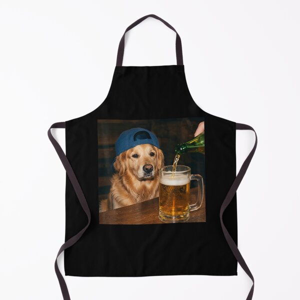 Item preview, Golden Retriever Drinking Beer Funny Dog Meme designed and sold by Bralipse.