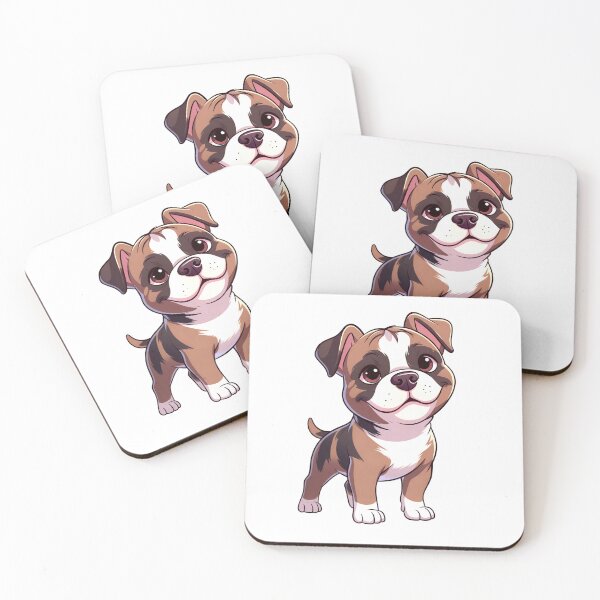 Item preview, Cute Cartoon Bulldog Puppy Sticker – Adorable Big Eyes Dog designed and sold by ExploreAura Studio.