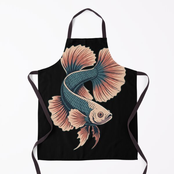 Item preview, Vintage Betta Fish Illustration - Retro Siamese Fighting Fish Art designed and sold by haitrieuic96.