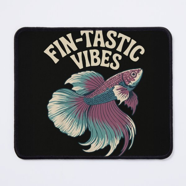 Item preview, Fin-tastic Vibes Betta Fish Vintage Siamese Fighting Fish Pun designed and sold by haitrieuic96.