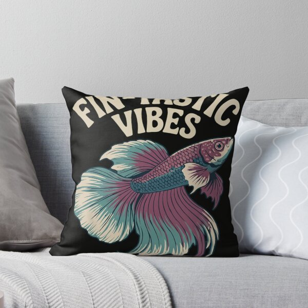 Item preview, Fin-tastic Vibes Betta Fish Vintage Siamese Fighting Fish Pun designed and sold by haitrieuic96.