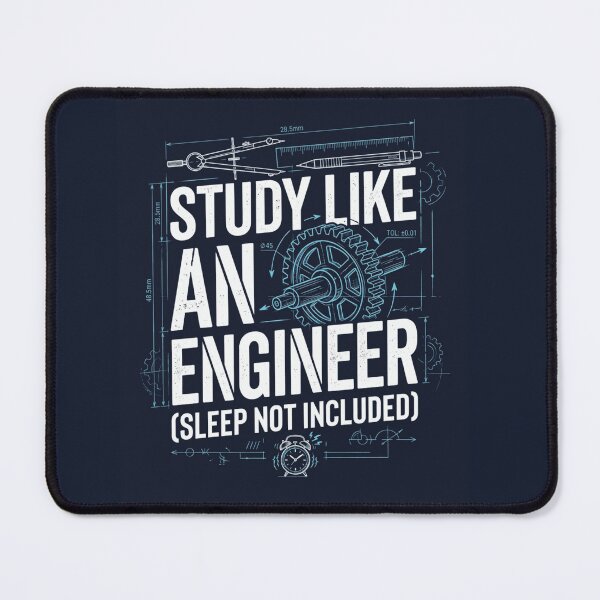 Item preview, Study Like an Engineer Shirt Funny Engineering Student Tee designed and sold by Amr Darwish Graphic designer.