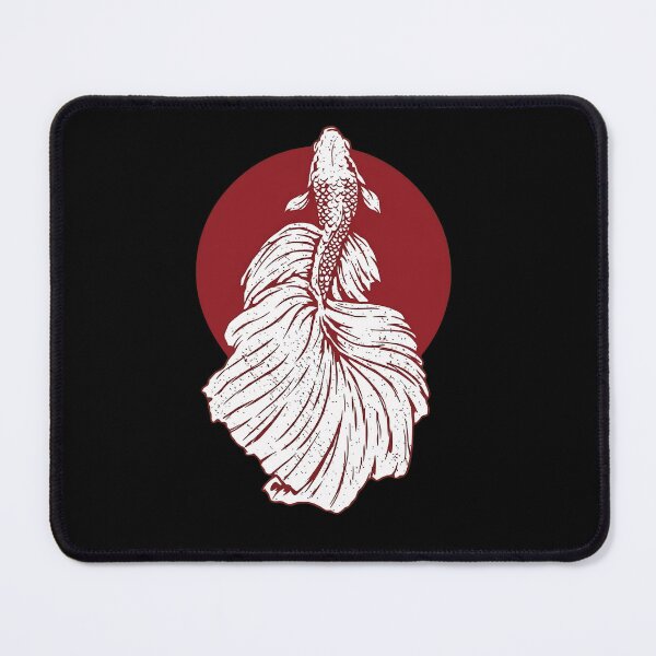 Item preview, Elegant Betta Fish Japanese Red Sun Minimalist Art designed and sold by haitrieuic96.
