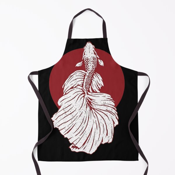 Item preview, Elegant Betta Fish Japanese Red Sun Minimalist Art designed and sold by haitrieuic96.