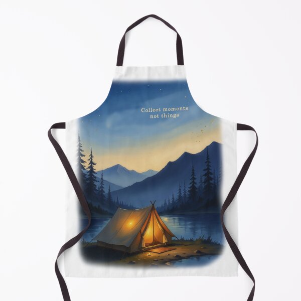 Item preview, Collect moments not things lakeside camping mountain night art designed and sold by icemanphotos.