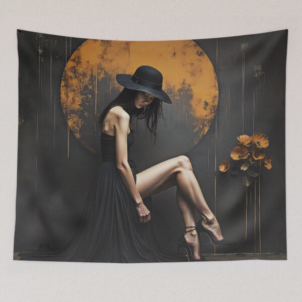 Item preview, Midnight Bloom in Amber Light designed and sold by Huskyyy Designs.