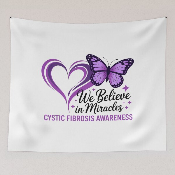 Item preview, Cystic Fibrosis AwarenessWe Believe In Miracles Cricut Sublimation designed and sold by sailorjessiArt.