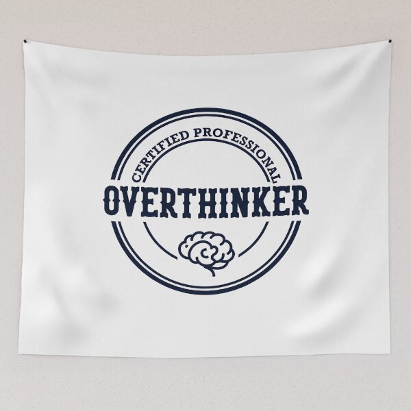 Item preview, Certified Professional Overthinker Funny Retro Office Stamp designed and sold by Yoshixv2.