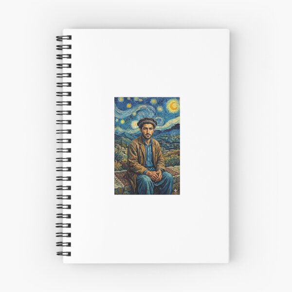 Item preview, Afghani Man Portrait Van Gogh Style - Starry Night Aesthetic Fine Art Poster designed and sold by Luxureheaven.