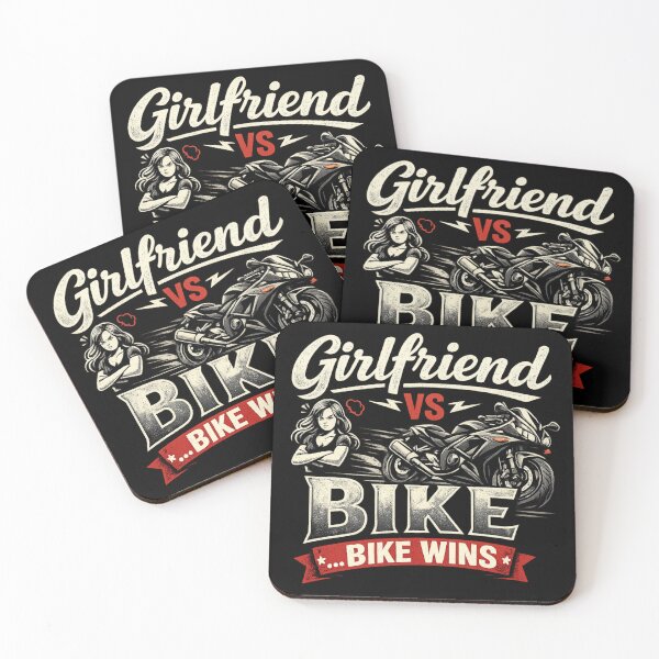 Item preview, Girlfriend vs Bike Funny Biker Quote – Motorcycle Humor Design for Riders & Moto Lovers designed and sold by Ladys-Gents.