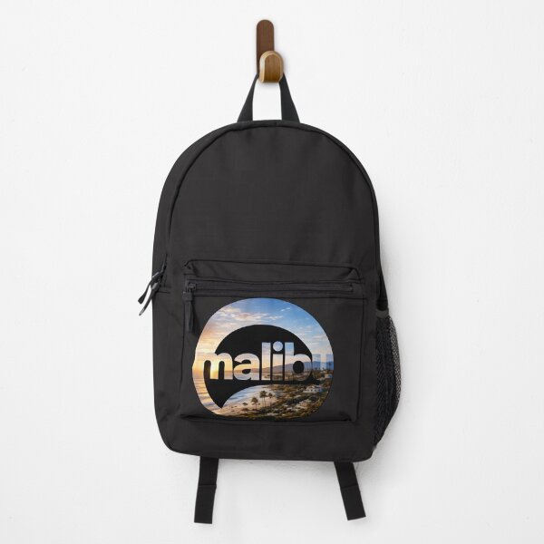 Item preview, Malibu Sunset Circle Typography Beach Logo designed and sold by Les-Ink-Studio.
