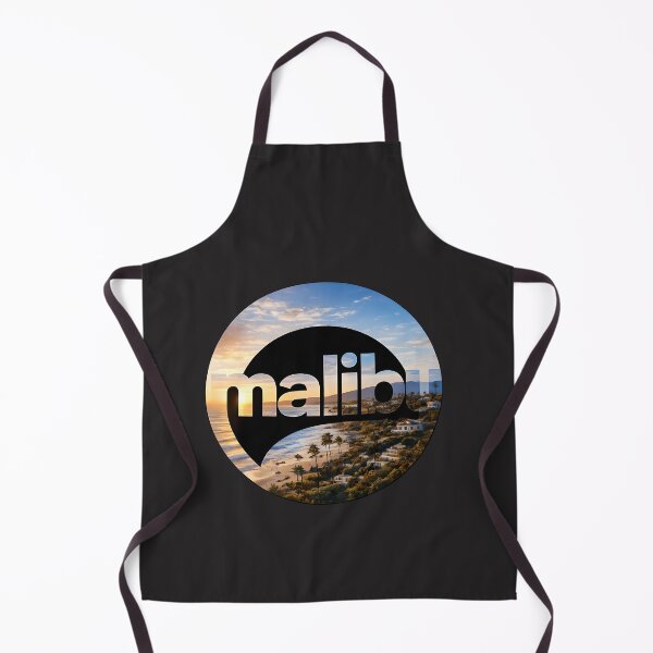 Item preview, Malibu Sunset Circle Typography Beach Logo designed and sold by Les-Ink-Studio.