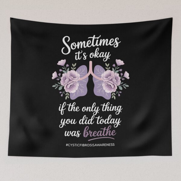 Item preview, Cystic Fibrosis Awareness CF Warrior Purple Ribbon designed and sold by SapfireStuArt.