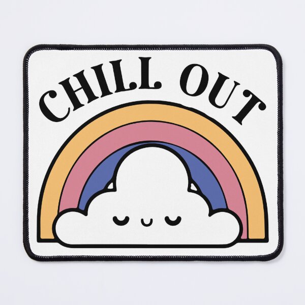Item preview, Chill Out Rainbow Cloud Kawaii Sticker designed and sold by CuteRage.