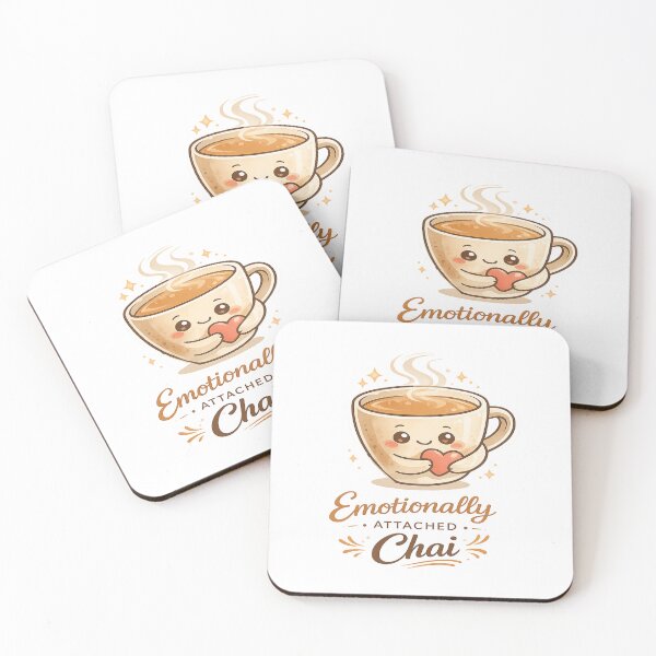 Item preview, Emotionally Attached To Chai – Cute Kawaii Tea Lover Aesthetic Design designed and sold by Globalcitytees.