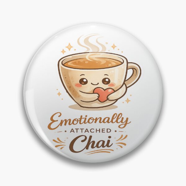 Item preview, Emotionally Attached To Chai – Cute Kawaii Tea Lover Aesthetic Design designed and sold by Globalcitytees.