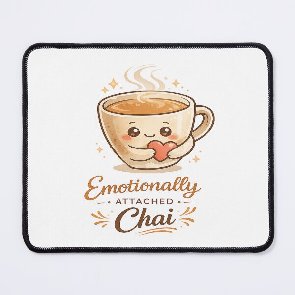 Item preview, Emotionally Attached To Chai – Cute Kawaii Tea Lover Aesthetic Design designed and sold by Globalcitytees.