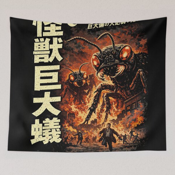 Item preview, Them 1954 Japanese Monster Poster designed and sold by Retr0Tshirts.