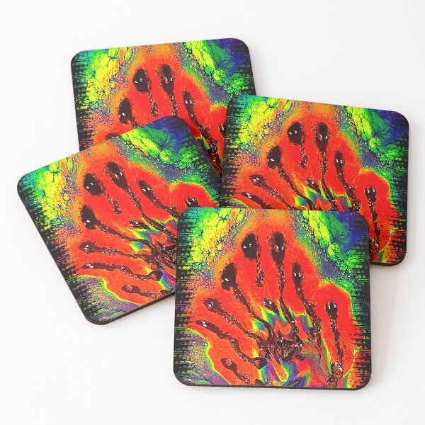 Item preview, The Watchers Original Acrylic Fluid Art by Phillip Tripp designed and sold by Cerafus.