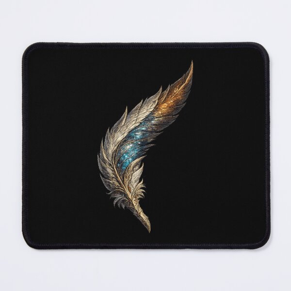 Item preview, Gilded Azure Feather designed and sold by DorothyLittlez.
