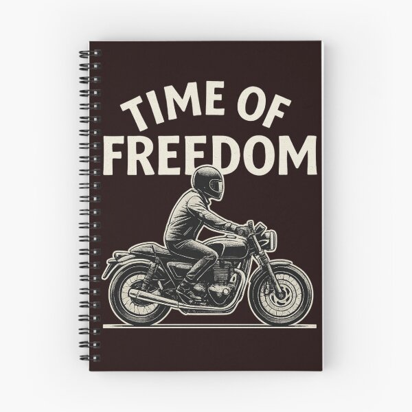 Item preview, Time of Freedom Vintage Motorcycle Retro Biker Design designed and sold by Supergrafix07.