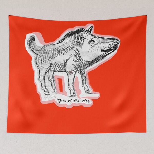 Item preview, Year of the Hog (drawing by ACCI) designed and sold by VanyssaGraphics.
