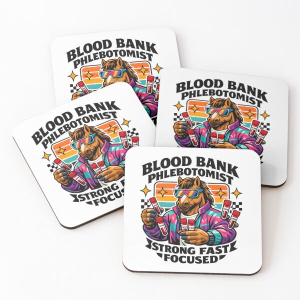Item preview, Cool Horse Blood Bank Phlebotomist Sunglasses Retro Meme Shirt – Strong Fast Focused Medical Lab Tech Gift for National Phlebotomists Recognition Week  designed and sold by ClinicalHubs.