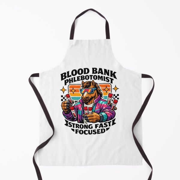 Item preview, Cool Horse Blood Bank Phlebotomist Sunglasses Retro Meme Shirt – Strong Fast Focused Medical Lab Tech Gift for National Phlebotomists Recognition Week  designed and sold by ClinicalHubs.