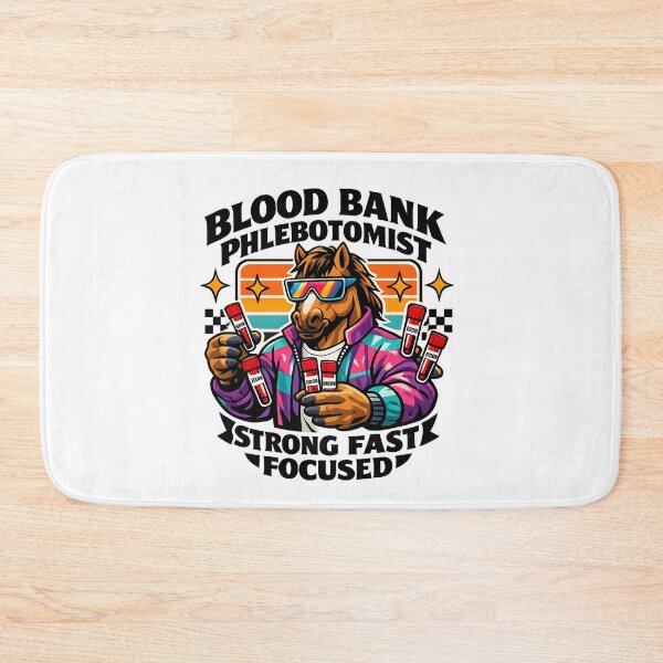 Item preview, Cool Horse Blood Bank Phlebotomist Sunglasses Retro Meme Shirt – Strong Fast Focused Medical Lab Tech Gift for National Phlebotomists Recognition Week  designed and sold by ClinicalHubs.