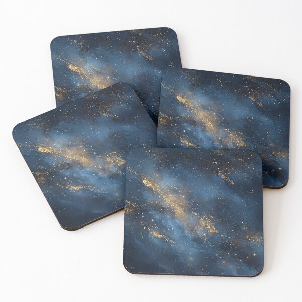 Item preview, Blue Galaxy Stardust Nebula Dreamy Cosmic Space Art designed and sold by Faithlines.