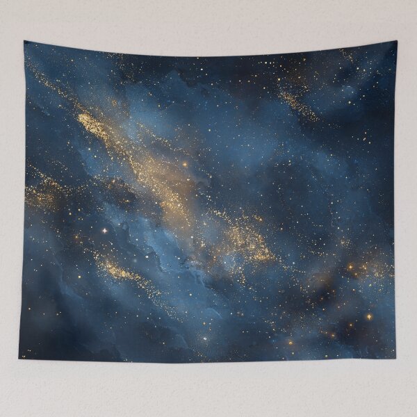 Item preview, Blue Galaxy Stardust Nebula Dreamy Cosmic Space Art designed and sold by Faithlines.