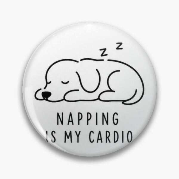 Item preview,  Napping cardio dog designed and sold by fadeinkstudio.
