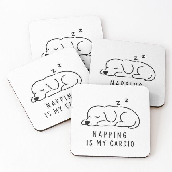 Item preview,  Napping cardio dog designed and sold by fadeinkstudio.
