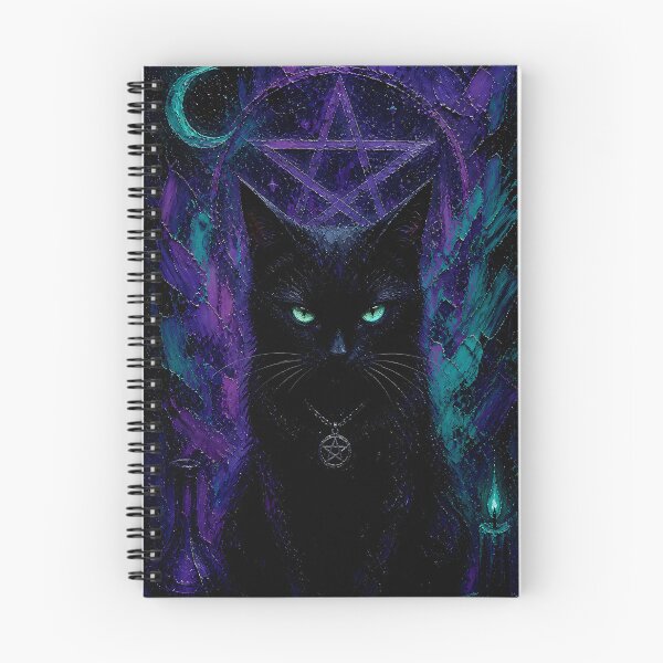 Item preview, Mystic Black Cat Color Explosion Cat Art designed and sold by Vista Atelier.