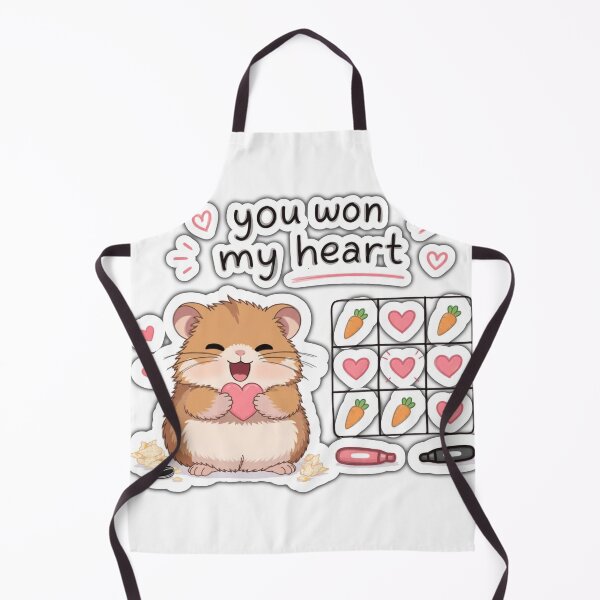 Item preview, You Won My Heart Hamster Sticker -Cute Kawaii Love Hamster designed and sold by pn_terest.