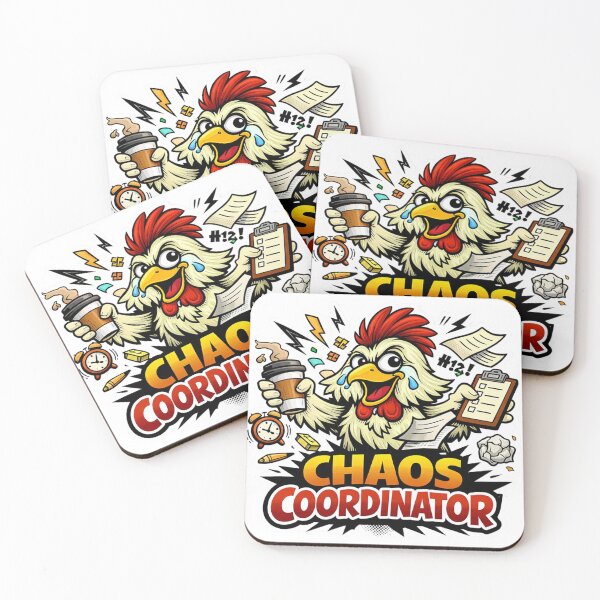 Item preview, Chicken Chaos Chaos Coordinator Funny Office T-Shirt designed and sold by MerchlyMike.