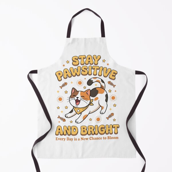 Item preview, Stay Pawsitive and Bright Groovy Cat Illustration designed and sold by aashcreat.