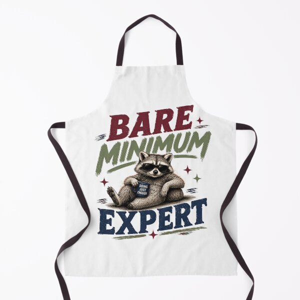 Item preview, Bare Minimum Expert Raccoon Graphic Tee shirt designed and sold by STUDIODRKS.